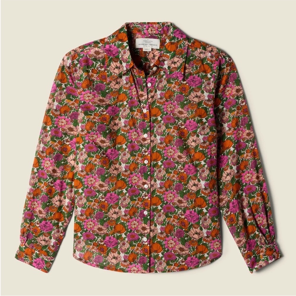 Trovata Jacquelin Floral Button Down Shirt